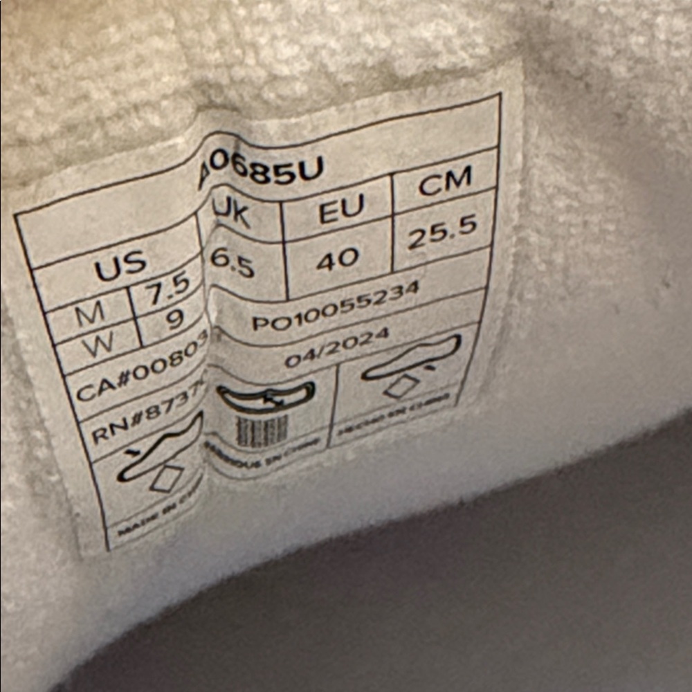 ALO Yoga White and Tan Sneakers - Picture 7 of 7